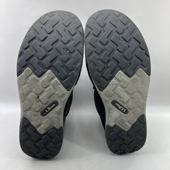 LL Bean Primaloft 200 Gram Snow Boots Men Size 12 Wide Black Winter Strap Shoes main image 8